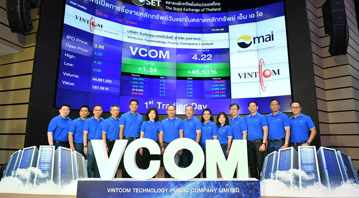 “VCOM” หุ้นน้องใหม่ยุค 4.0 เทรด mai เมื่อวันที่ 21 ธ.ค. 60 ตอกย้ำ “วินท์คอม” เป็นหุ้น growth stock